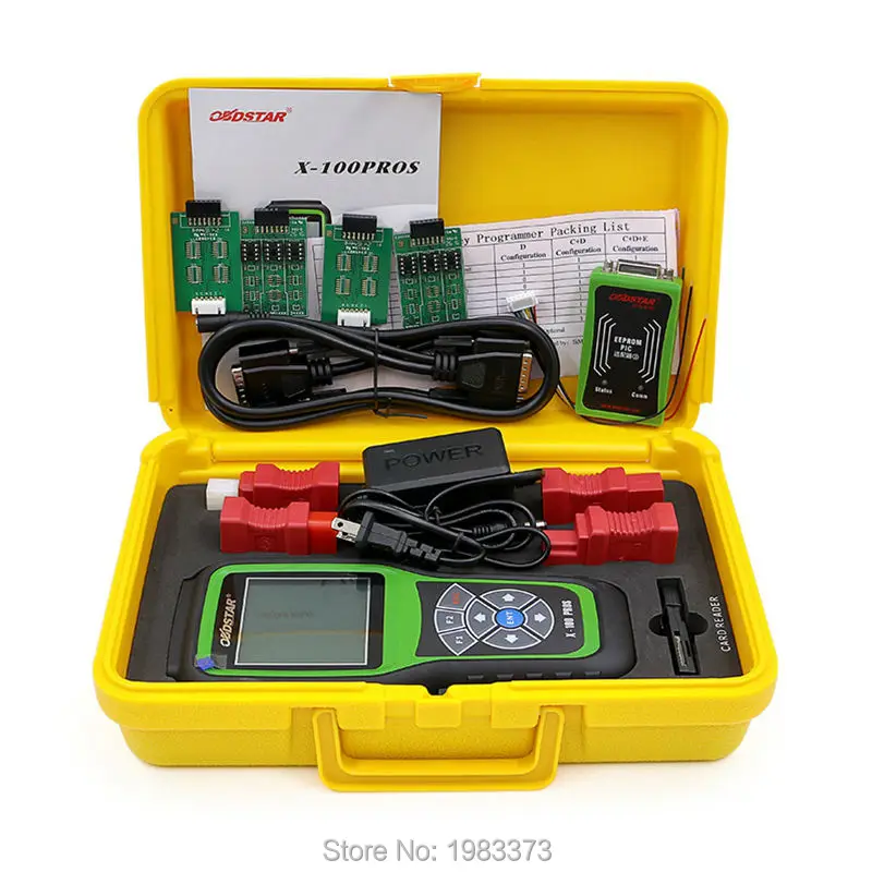 Оригинальный X100 PROS иммобилайзер + одометр EEprom адаптер OBDSTAR C D E модель X-100 Pro авто