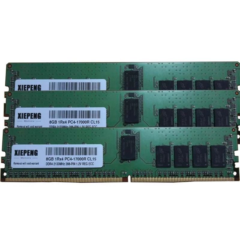 Для серверной платы Intel S2600CW2S S2600CWT S2600CWTS S2600CWTSR 8 Гб 2rx4 PC4 17000R ECC REG 16 19200 32 DDR4 2133 Reg