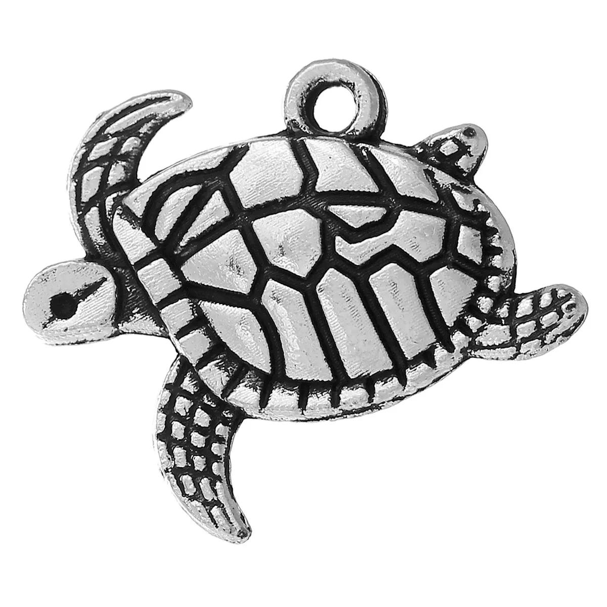 Подвески DoreenBeads из металлического сплава подвески в виде морских черепах
