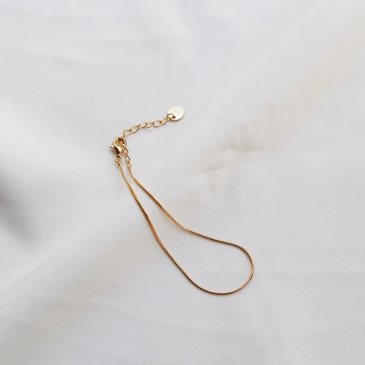 925 Sterling Silver Yellow Gold Chain Link Bracelets for Women | Украшения и аксессуары