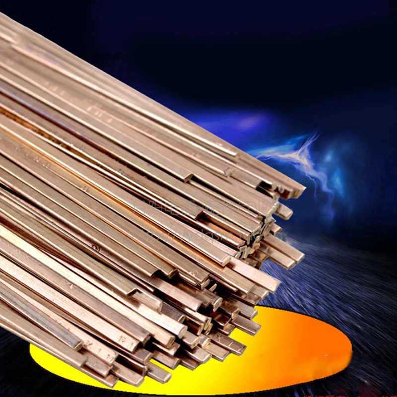 10Pcs Low Temperature Flat Soldering Rods For Welding Brazing Repair Copper Electrode 3x1.3x400mm | Инструменты
