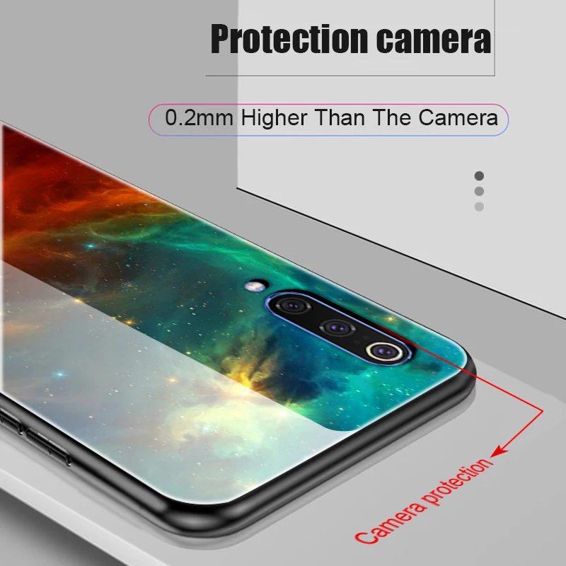 Защитный чехол для Xiaomi mi 9 Lite стеклянный силиконовый mi9 SE телефона CC9 CC9E чехлы T Pro