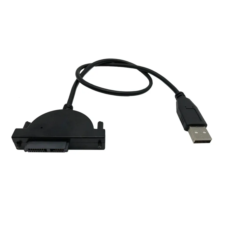 Кабель Переходник USB 2 0 на Mini Sata II 7 + 6 13Pin для ноутбука CD/DVD ROM привода Slim