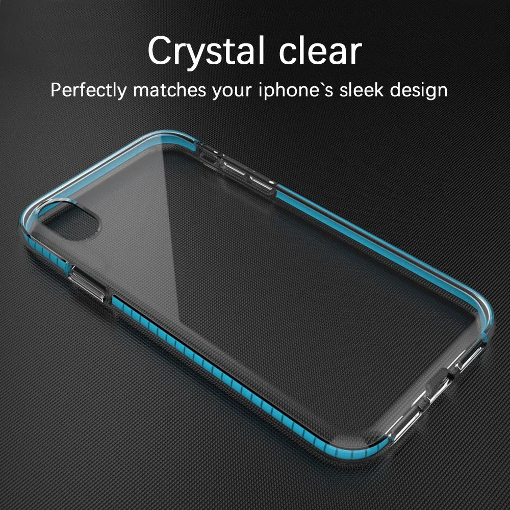 PORTEFEUILLE для iphone 6 6s 6plus силиконовый прозрачный футляр XS X XR XSMAX 8 7 Plus Чехлы