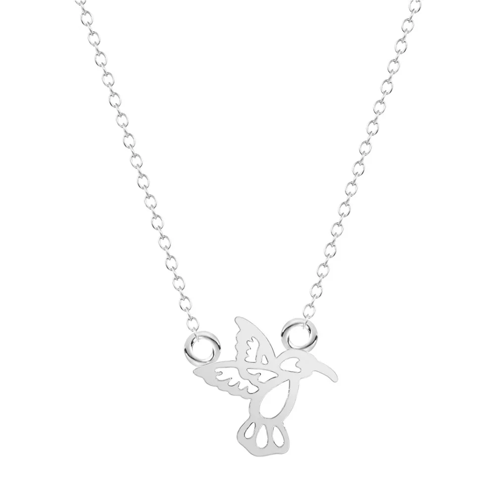 Kinitial 1 шт. красивые подвески в виде колибри и ожерелье s boho летающая птица цепочка