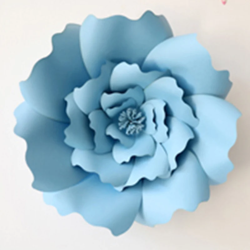 30 см/40 см DIY цветные бумажные цветы фон декоративные искусственные цветы для взрослых Свадьба для вечеринки по случаю Дня Рождения украшения для детей - Color: Dark Blue
