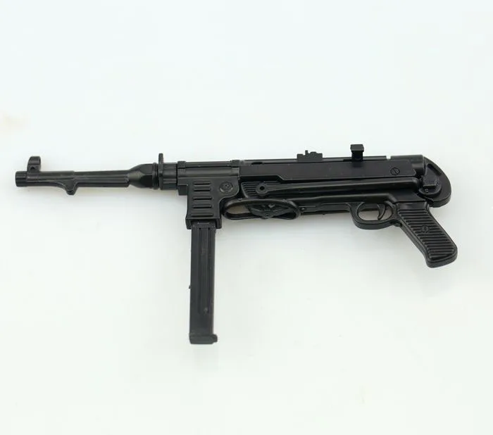 1:6 MP40 пистолет-пулемет Второй мировой войны пластиковая Сборная модель-головоломка с огнестрельным оружием для 1" солдат, военные строительные блоки
