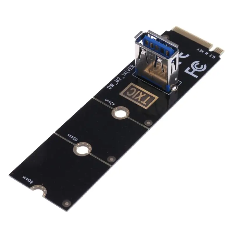 

Адаптер-преобразователь NGFF M.2 на USB 3,0, карта расширителя графической карты M.2 NGFF на PCI-E X16, карта передачи слота для майнинга m2, карта расширен...