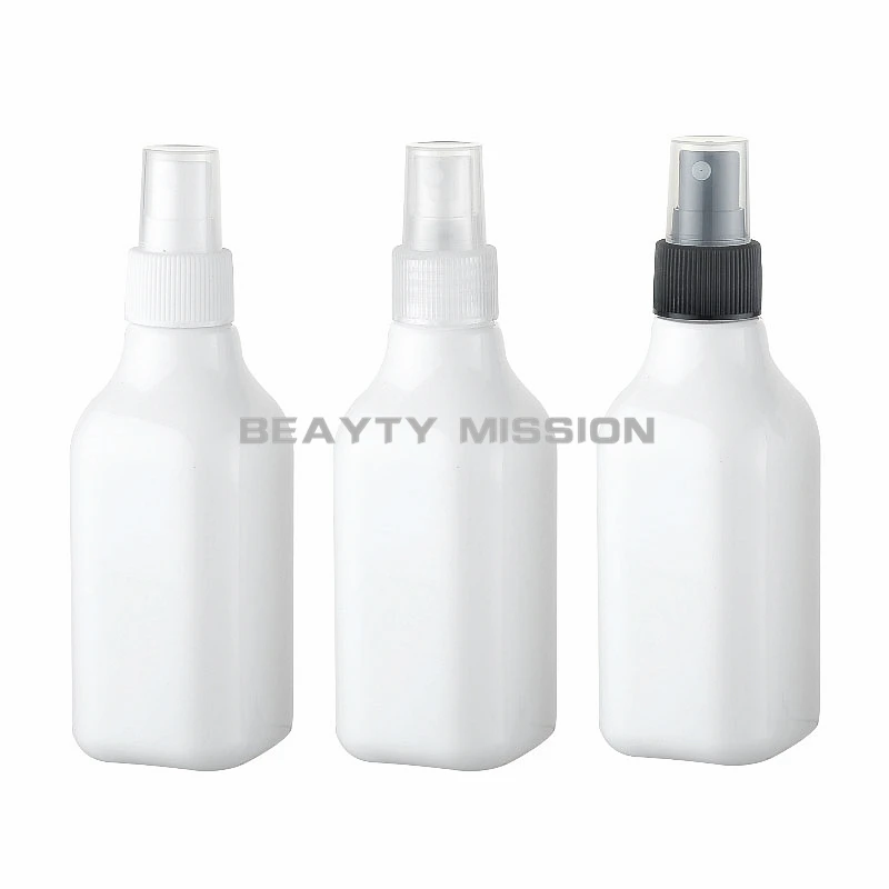 Beauty mission 200 мл X 24 Макияж спрей белый квадратный бутылка насос куб. См пустые