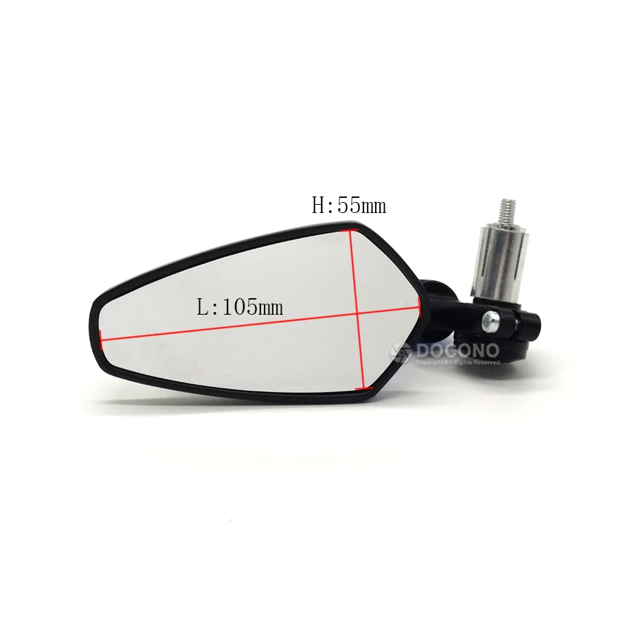 Универсальное зеркало заднего вида для мотоцикла YAMAHA YZF R1 R3 R6 R25 JOG TMAX 500 530 YBR 125 KAWASAKI