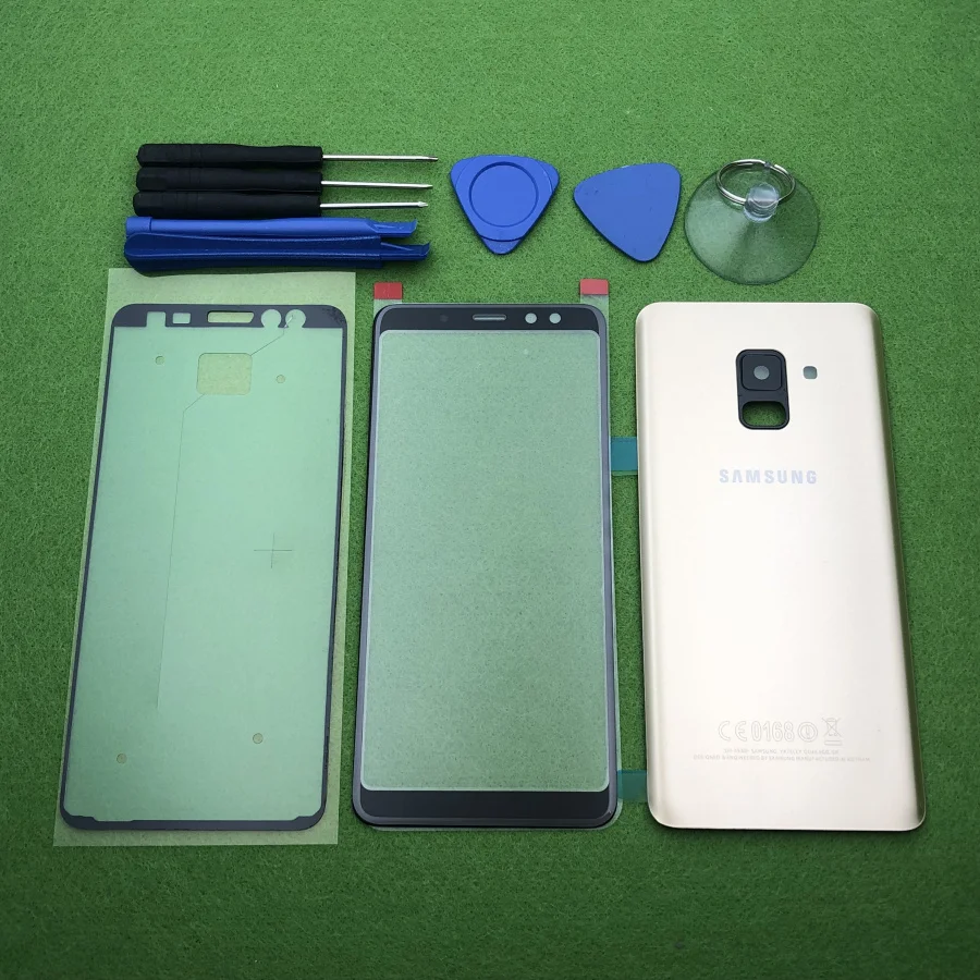 Оригинальный стеклянный экран для Samsung Galaxy A8 2018 A530 задняя крышка аккумулятора