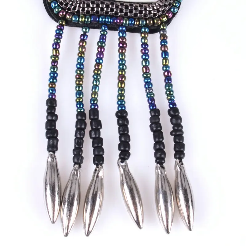 2017 Trendy Luxury Mixed beads long necklace statement Necklaces &amp Pendant Ceramic ethnic Bohemian Multicolor Beaded Jewelry | Украшения