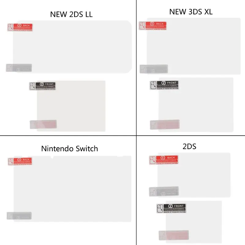 Пластиковая прозрачная защитная пленка крышка объектива для Nintendo Switch 2DS NEW LL 3DS
