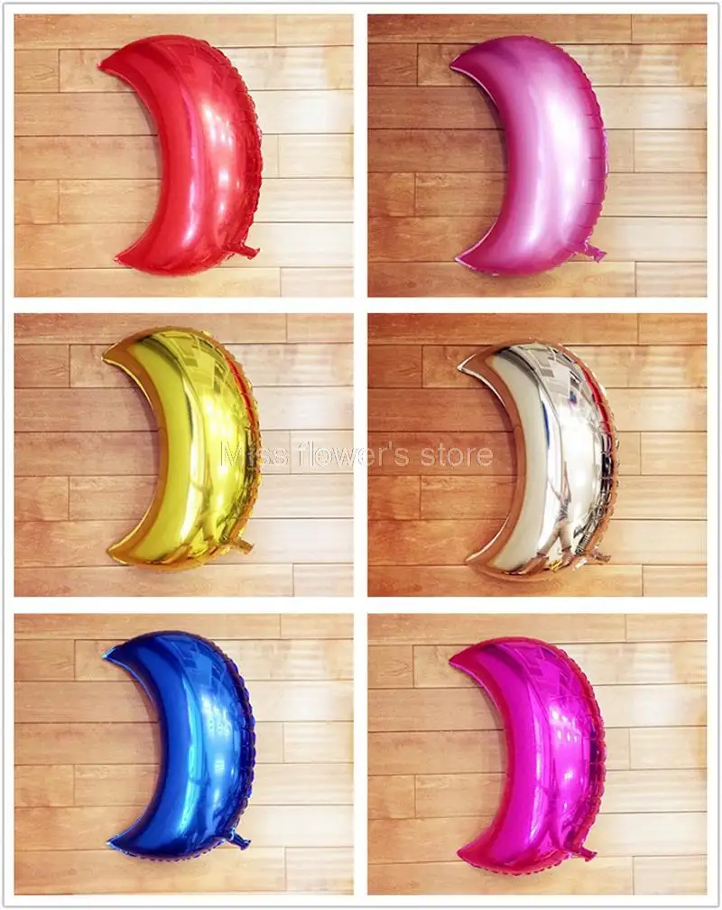 1 шт. 28 дюймов форма Полумесяца Фольга воздушные шары для Одежда свадьбы дня