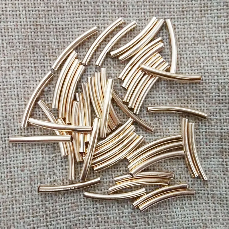 Трубные бусины разделители изогнутые кривые кожаные шнуры для изготовления