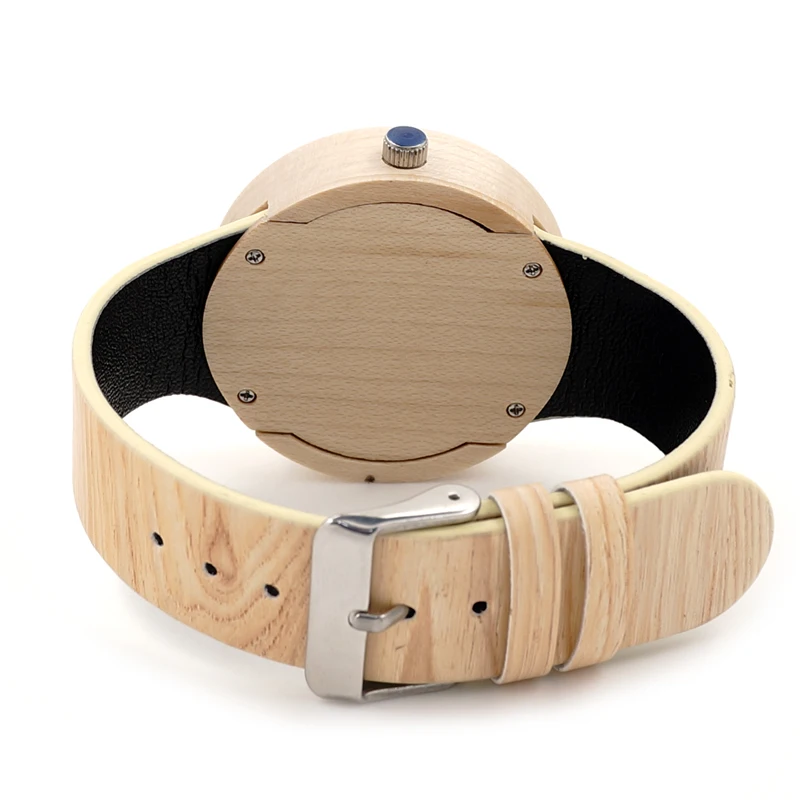 Роскошные Брендовые женские часы BOBO BIRD с кожаным ремешком деревянные для мужчин