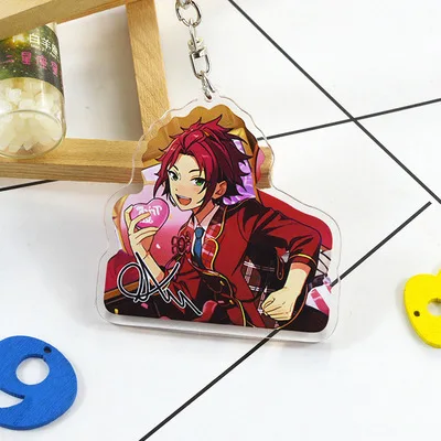 5 Игровой ансамбль звезды Валькирия Мика Kagehira Syu Itsuki брелок с двойным принтом Брелок с подвеской Llavero - Цвет: 5