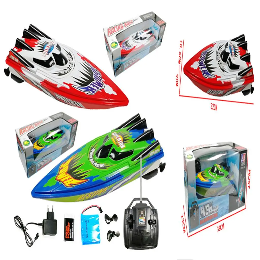 Скоростная лодка Rc Racing Toy детский подарок перезаряжаемый Радиоуправляемый