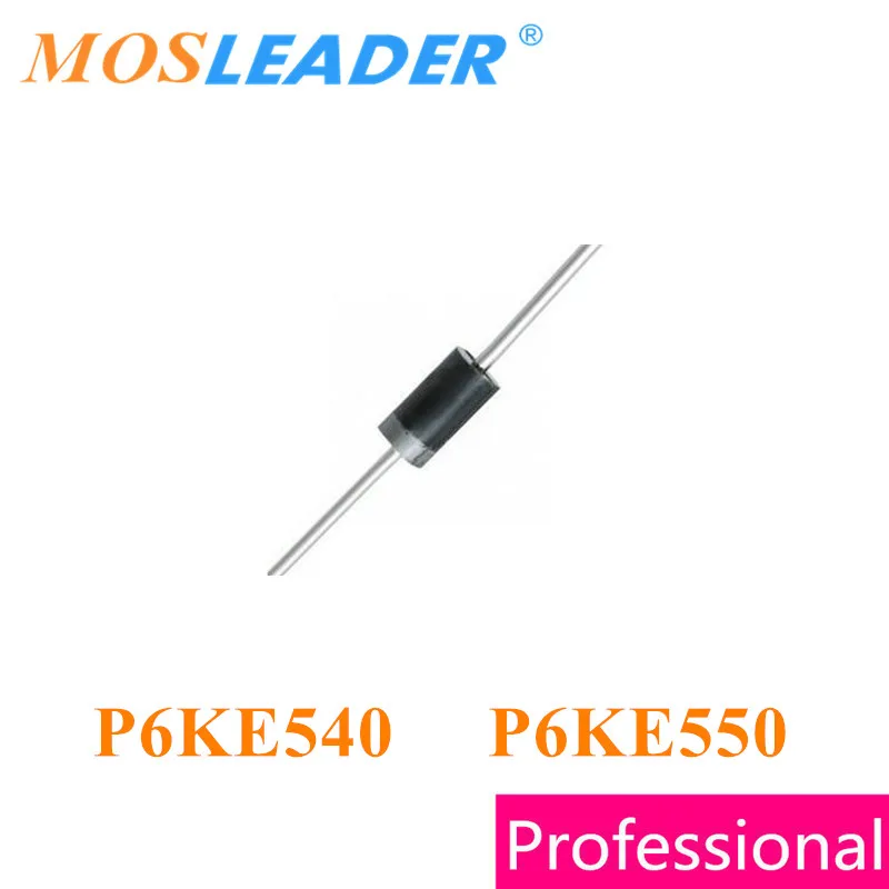 Mosleader P6KE540 P6KE550 DO 15 1000 шт. 600 Вт P6KE540A P6KE550A P6KE540CA P6KE550CA 540 в 550 высокое качество|dip| |