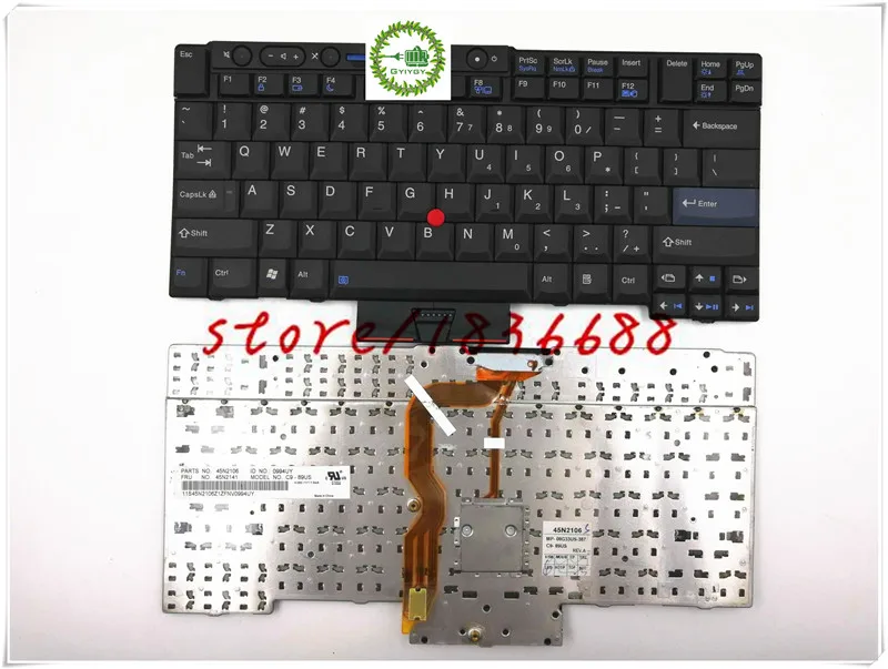 Gyiygy Клавиатура для ноутбука LENOVO T410 T420 T430 T400S T420i W520 T510i X220T X220i Клавиатура ноутбука
