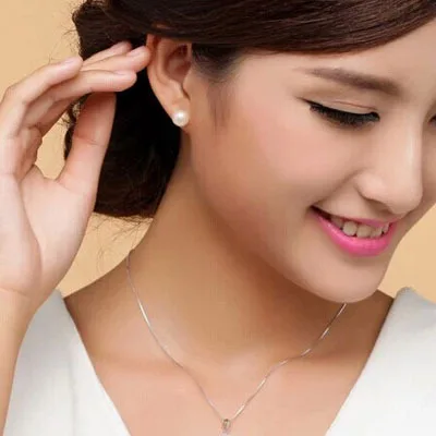 Серьги из натурального пресноводного жемчуга серебряные серьги пусеты в подарок