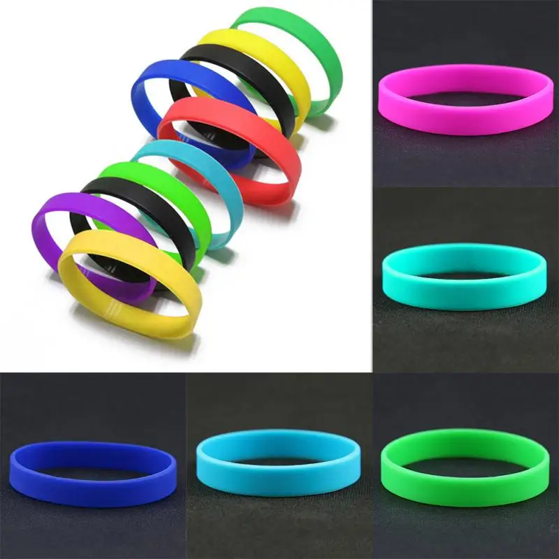 12 шт. гибкие силиконовые резиновые браслеты|silicone rubber wristbands|rubber wristbandbracelet wholesale |