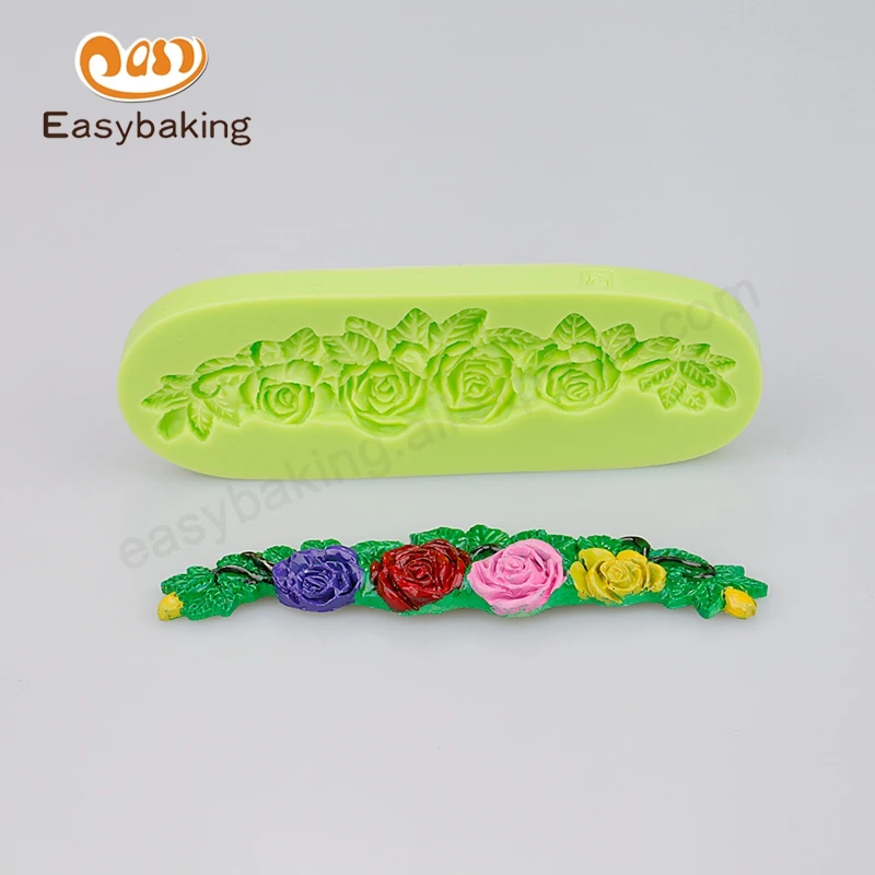 Рельефные 3D силиконовые формы украшения для свадебного торта помадки мастики