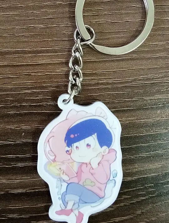 Брелок с аниме Osomatsu san Sea World, версия с морским животным, Karamatsu Ichimatsu Jyushimatsu, брелок с подвеской Llavero De - Цвет: 3