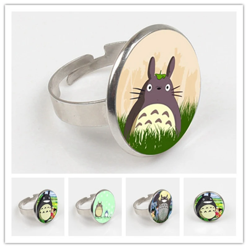 1 шт./лот кольцо с логотипом My Neighbor Totoro Лидер продаж 8 видов стилей изображением