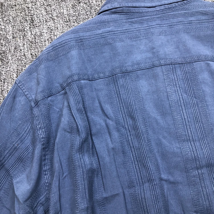 Мужская рубашка 5xl серый синий шелк хлопок короткий рукав отложной воротник Европа большой размер 4X