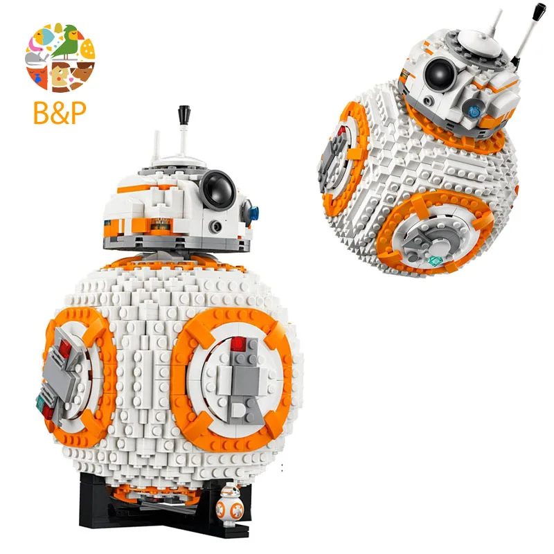 75187 1106 шт Звездные серии войны Межзвездный детектор BB-8 модель строительные блоки