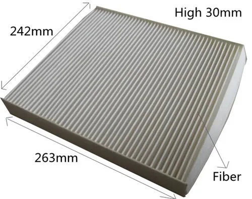 Free Shipment CU27008 Factory Outlet K68079487AA Fiber Car Cabin Air Filter for JEEP Grand Cherokee 263*242*30mm ADA102517 | Автомобили и