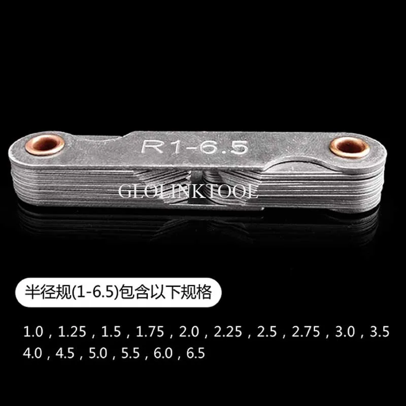 4 шт. радиус набор датчиков R1-6.5/R7-14.5/R15-25/R26-80mm из нержавеющей стали измерительные приборы