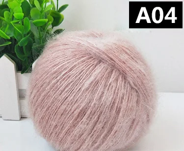 A04 250 г 5 шт. пряжа для вязания шерсть, мохер, детская мягкая пряжа для ручного вязания волоконная лента нитки для вязания Кашемир для шарфа - Цвет: A04
