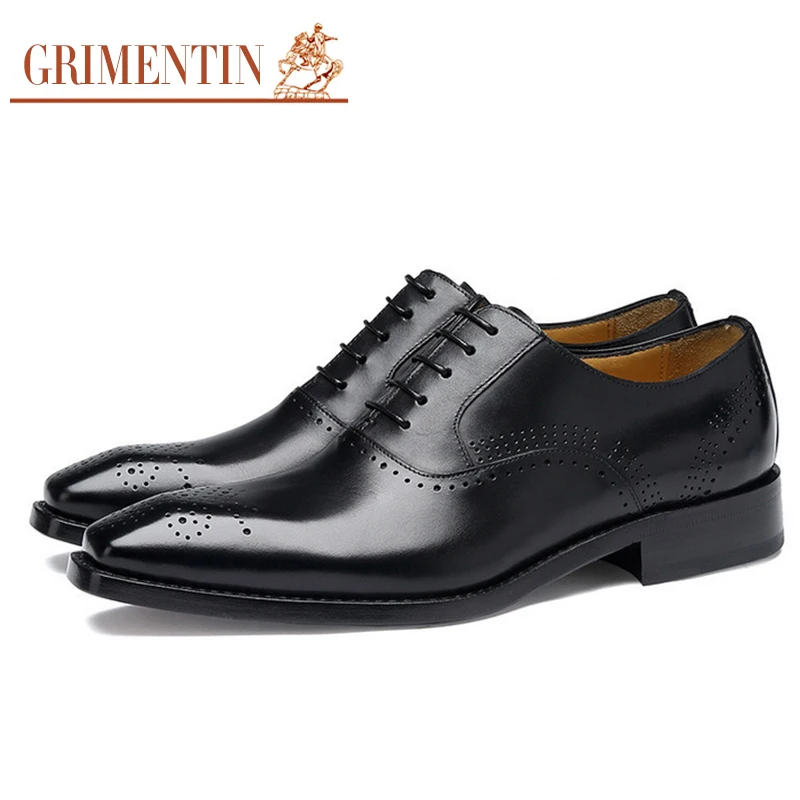 GRIMENTIN/Мужские модельные туфли ручной работы в итальянском стиле роскошная