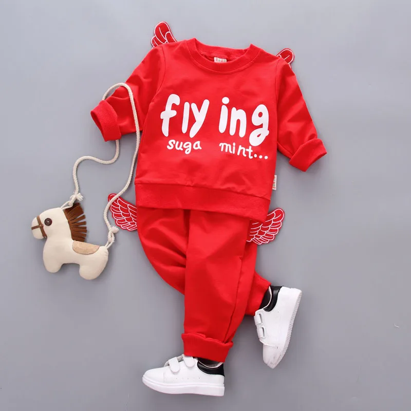 Осень 2018 комплекты одежды для младенцев костюмы девочек и мальчиков Детская