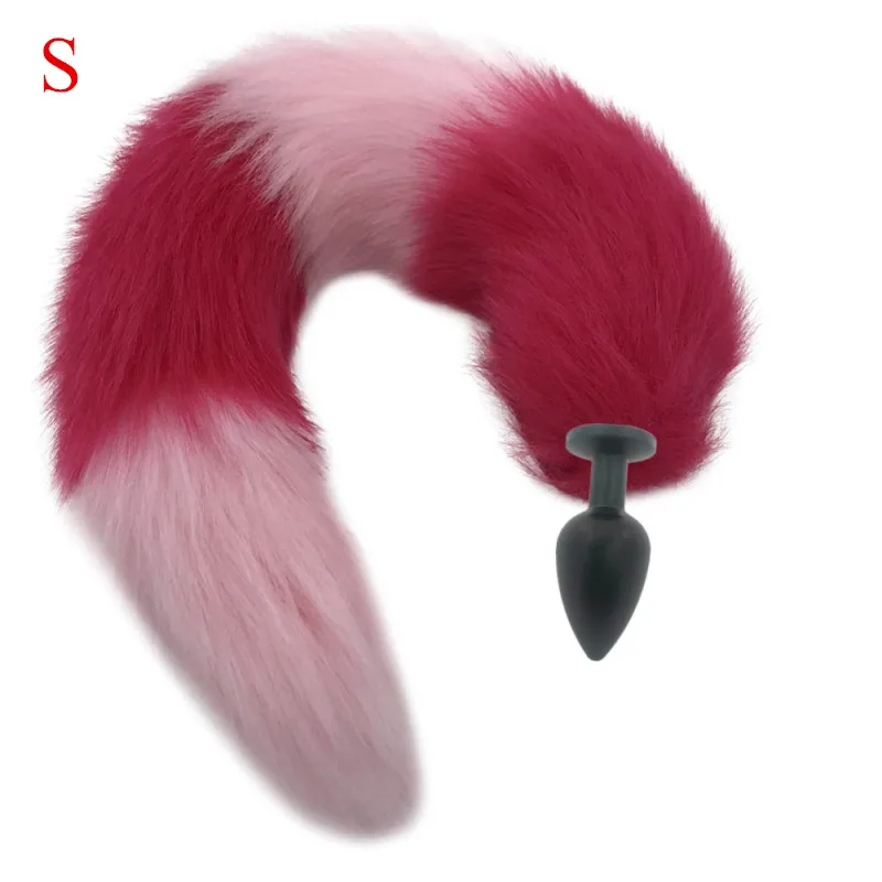 Металлические матовые черные анальные секс-игрушки анальная пробка длиной 40 см