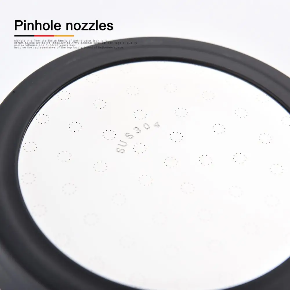 SUS304 ручной душ из нержавеющей стали черный Душ высокого давления | Обустройство