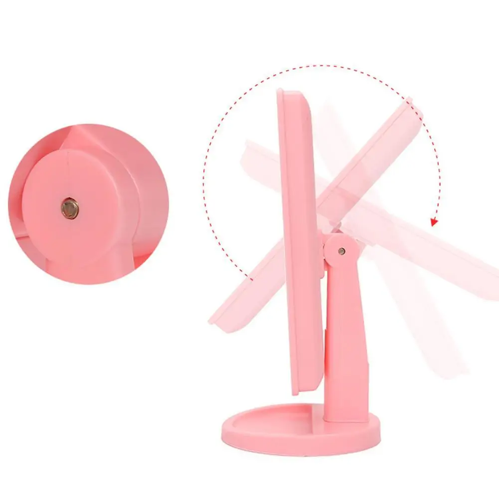 Зеркало для макияжа с сенсорным экраном и поворотом на 180 градусов портативный