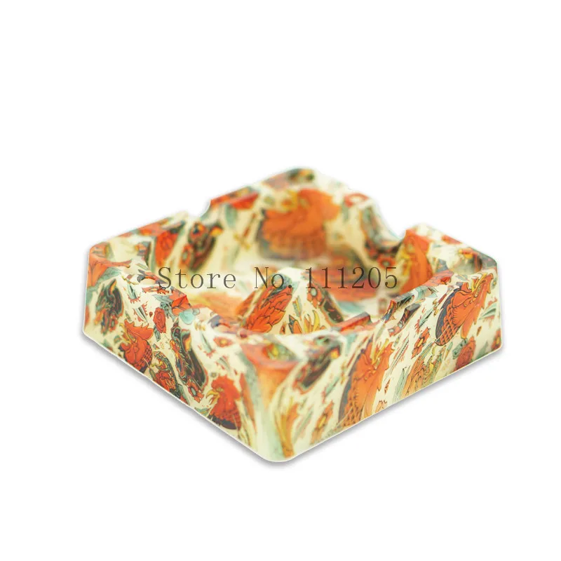 Череп с узором пришельцами Экстра Толстая силиконовая пепельница Бездымная