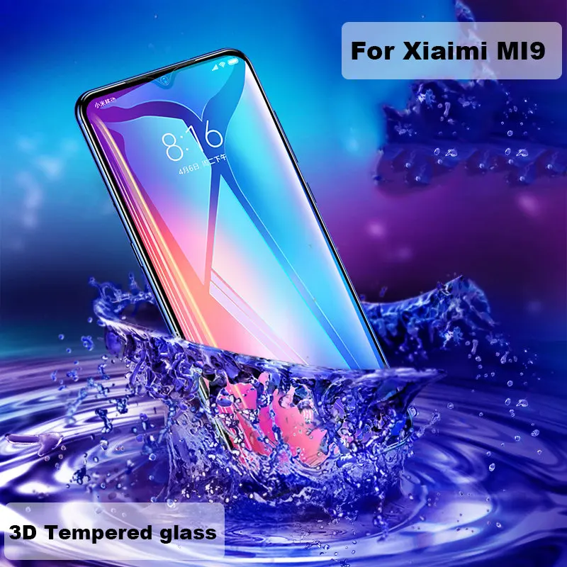 KEYSION 3D полное покрытие закаленное стекло для Xiaomi mi 9 Защитная стеклянная пленка для экрана защитное стекло 9H для Xiao mi Rd mi Note 7 - Цвет: for Xiaomi Mi 9
