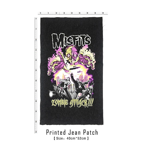 Bloodhoof Store Misfits рок-н-ролл дэт Тяжелый жесткий панк стиль патч дизайн джинсы мужские куртки и пальто - Цвет: patch 5