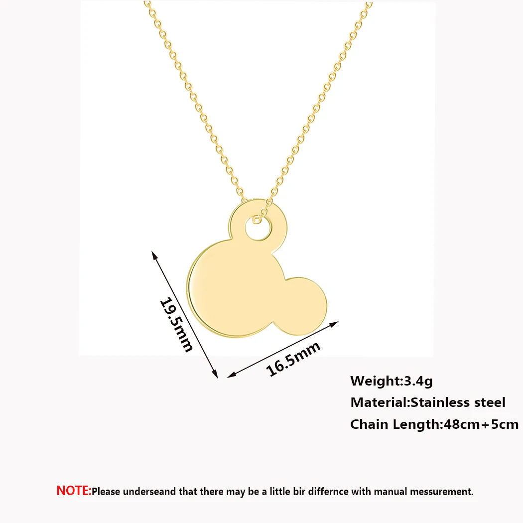 Женская подвеска из нержавеющей стали Cxwind колье-чокер с изображением Микки