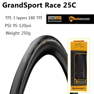 grand 25C boxed Континентальный ультра Спорт II 700 x 23C 25C 28C дорожный велосипед Складные шины для велосипеда сверхлегкие анти прокол GRAND SPORT Racing - Цвет: grand 25C boxed