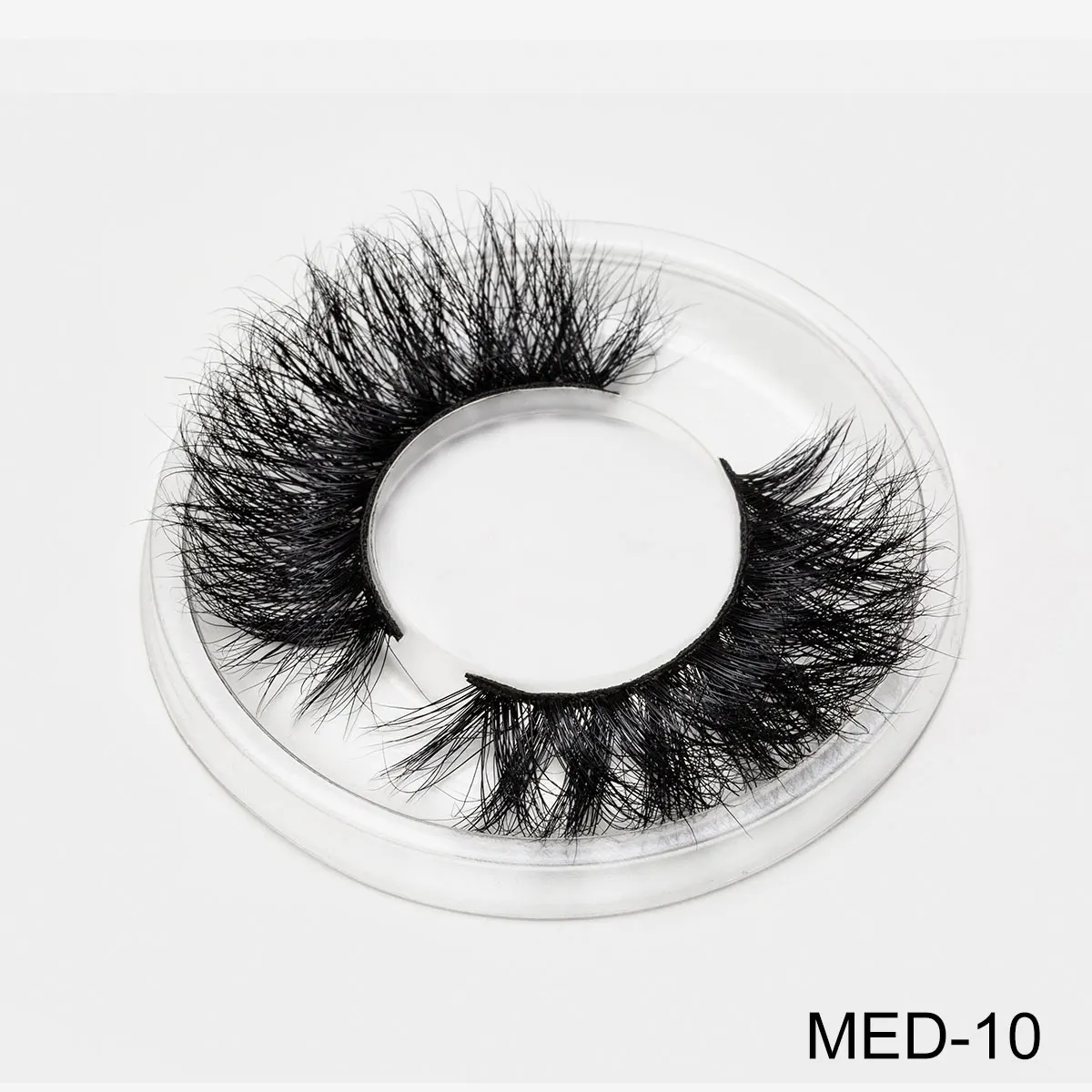3D Mink Eyelashes Fluffy Natural False Eyelashes Without Damage Handmade False Eyelashes Reusable Eye Extension Makeup Tools - Цвет: MED-10