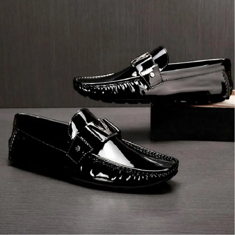MYCOLEN British Style Mens Driving Shoes Luxury Brand Loafers Classic Designer Boat Men Black Casual shoes Plus Size 6-11 | Обувь