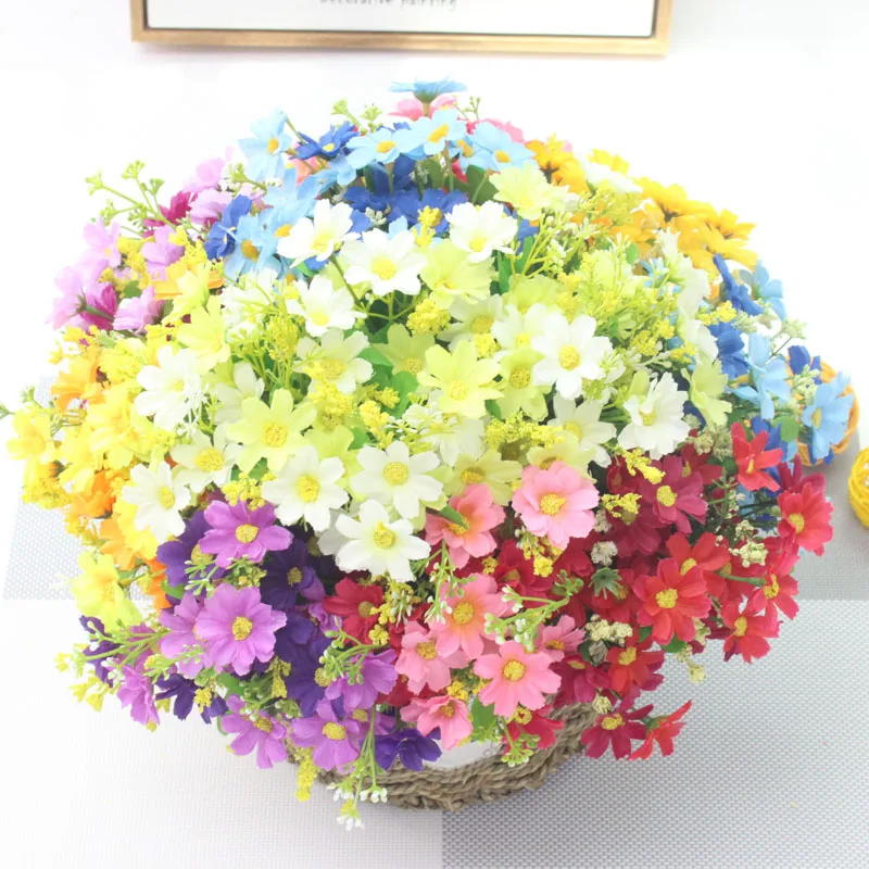 35 см высокого качества Искусственные цветы Букет декоративный цветок для