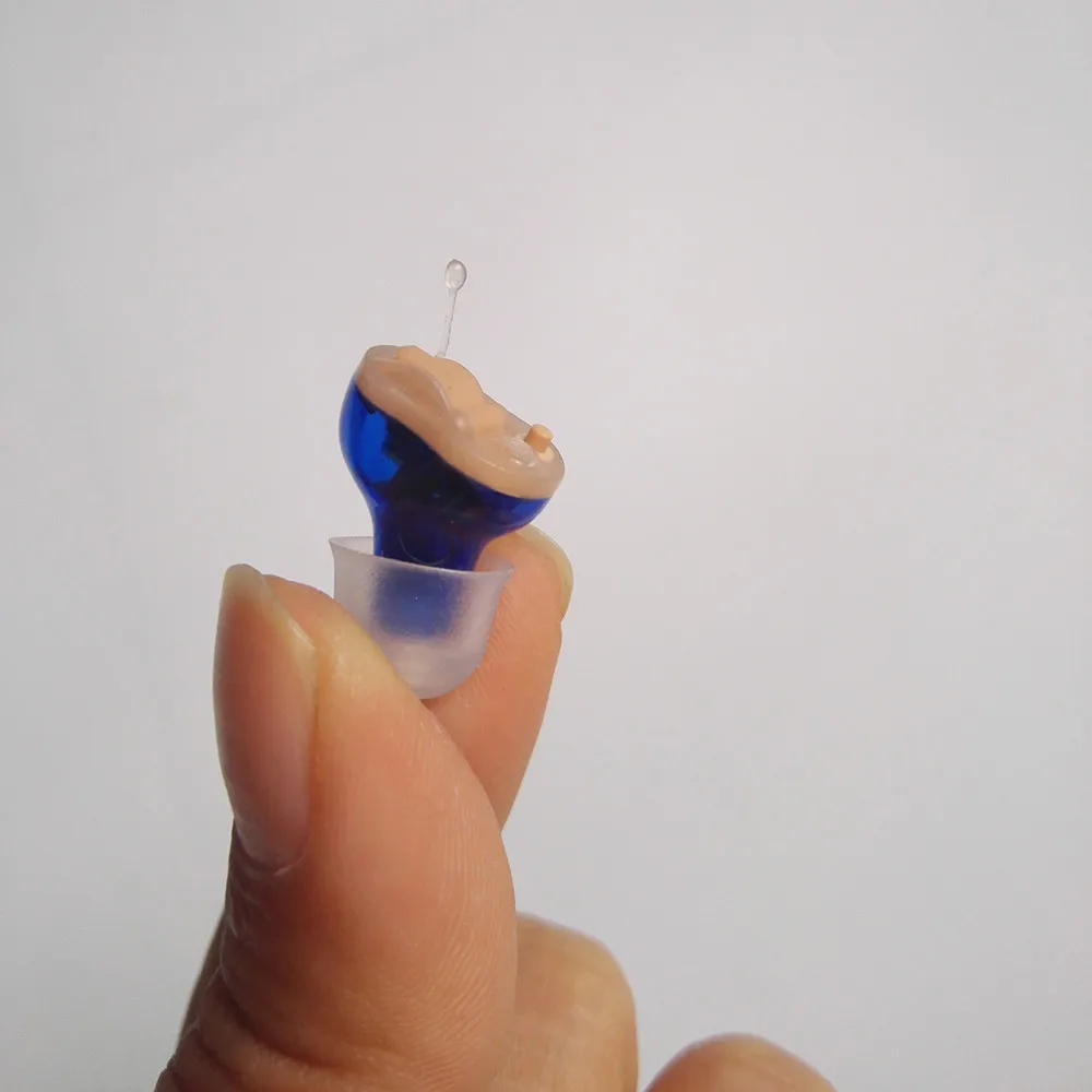 Blue for Left ear AST цифровой невидимый слуховой аппарат s mini 6 каналов пожилых портативный усилитель звука желаний слуховой аппарат дропшиппинг - Цвет: Blue for Left ear