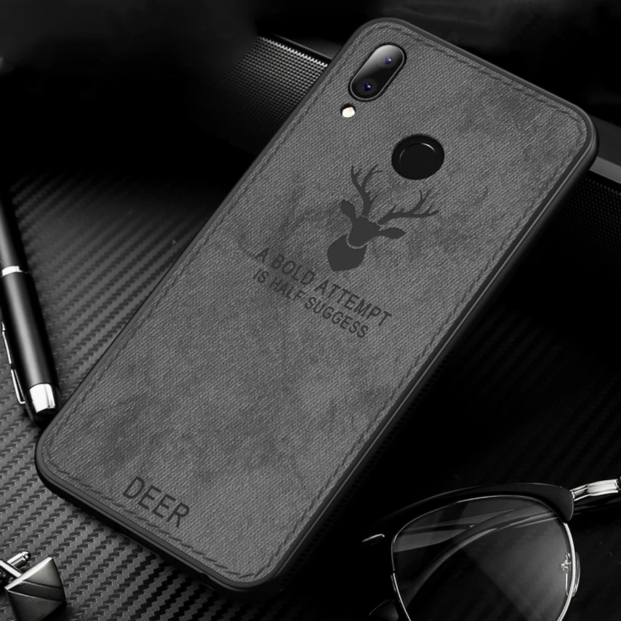 Huawei P20 Lite чехол на 5 84 &quotгибридный матовый тканевый кожаный силикон Edge для huawei P 20