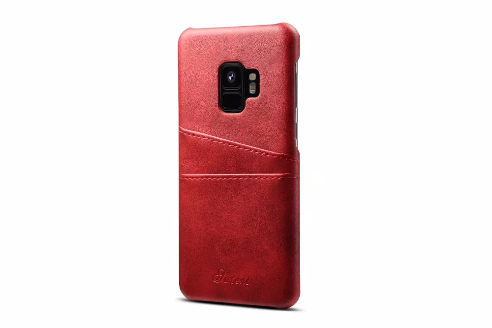 Для samsung Galaxy S8 S9 плюс чехол люкс Pu кожа с слот для карты держатель случаи задняя